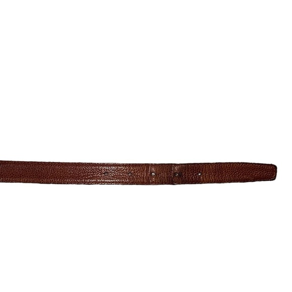 {Christian Dior Men’s Made in Spain Brown Leather Belt Size 34} - Picture 8 of 9